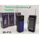 Radio Bluetooth Solaire ROTOSONIC SD-P13 avec Port USB thumbnail 1