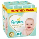 PAMPERS PREMIUM - Coffret Mensuel taille 4-lot de 168 couches thumbnail 1