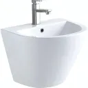 Lavabo suspendu BG-016 en céramique blanc thumbnail 1