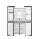 Refrigerateur Hisense Side By Side 4PORTES 470LITRES Avec Fontaine Inverter Inox RQ61WC4SA thumbnail 3