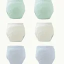 Couches en Tissu  avec Doublures Anti-Fuite,  Lavables pour enfants 6pcs thumbnail 1