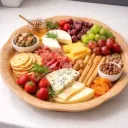 PLATEAU RONDE COULEUR BAMBOU INCASSABLE thumbnail 3