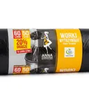Anna Zaradna - Sac Poubelle Noir – 50 Pièces - 60 L thumbnail 1