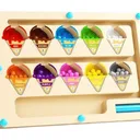 Labyrinthe Magnétique Couleurs Chiffres Bois Jouet Éducatif Tout-Petits Apprentissage Précoce thumbnail 1