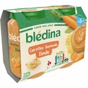 BLEDINA - Pot Bébé Carottes Semoule Dinde, Dès 6 mois - 2x200g thumbnail 1