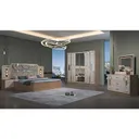 Chambre à Coucher 6 battants 5 pièces Blanc Beige MC619 thumbnail 3