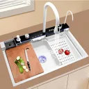 Evier de cuisine 8046W en acier inoxydable 304-coloris blanc thumbnail 3