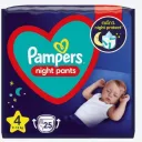 PAMPERS NIGHT PANTS - Lot de 25 couches pour bébé pour la nuit - taille 4, (9 kg-15 kg) thumbnail 1
