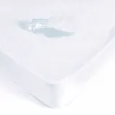 Protège-matelas coton imperméable hypoallergénique – Couleur Blanche thumbnail 1