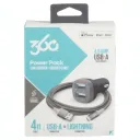 Chargeur Voiture 2 Ports USB avec Câble USB A/Lightning thumbnail 1