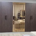 Chambre à Coucher Armoire 6 battants 6 pièces Marron Gris Anka thumbnail 4