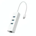 Hub USB Type-C 3 ports avec adaptateur Ethernet thumbnail 1