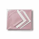 Ensembles Nappe de Table Rose et 4 torchons - ROSE ET BLANC thumbnail 1