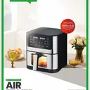 Air Fryer Yaki 8 litres Multifonction Digital Noir Gris YA810DSV01S thumbnail 2