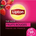 LIPTON-Thé noir fruits rouges fraises et framboise 20 sachets thumbnail 1