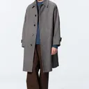 manteau COZY MELTON Balmacaan Coat couleur marron/BLEU taille L thumbnail 1