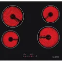 Plaque Encastrable Kumtel 4FEUX 60X60 Electrique Noir HV604T thumbnail 1