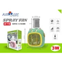 Ventilateur Humidificateur portable - Recharge USB-C - 4 vitesses - Réservoir d'eau - 3W Airflux Ventilo Mini AF-738 thumbnail 1