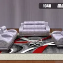 Salon Canapé 7 places Fixe Couleur Au Choix Marbre 104H thumbnail 1