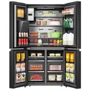 Refrigerateur Hisense Side By Side 4PORTES 522L Avec Fontaine + Ecran Noir Wifi RC68WC4SB thumbnail 3