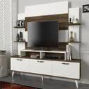 Table Téléviseur Tea 2 Cartons Walnut 1.80M Marron-blanc T927 thumbnail 1