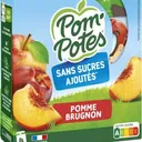 Materne  - POM'POTES - Pomme/Brugnon sans sucres ajoutés - 4 x 90 g thumbnail 1