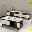 Table Televiseur Marron Beige 150X34 TV199 + Table Basse 120X60 199 thumbnail 1