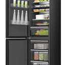 Refrigerateur Hisense Combine 3 tiroirs 370 litres Nofrost Inverter Noir RB5K330GSFE thumbnail 3