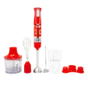 Mixeur Plongeant Multifonction 5 en1 - Acier Inoxydable Rouge thumbnail 1