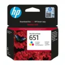 Cartouche d'Encre HP 651 Couleur - 1ml pour Imprimantes HP thumbnail 1