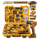 Coffret Outils Sans Fil Ingco 166 Pcs 20V 66Nm – HKTHP41662 thumbnail 1