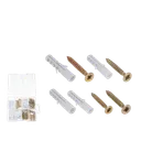 Kit 120 Vis et Chevilles - Assortiment Multitaille thumbnail 1