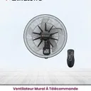 Ventilateur Binatone 18" Mural avec Commande Noir WF 1808RC thumbnail 1