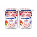 ELLE & VIRE - Yaourt Mon Grec à la Fraise - 125 g thumbnail 1