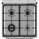 Cuisiniere Hotpoint 4FEUX A Gaz 60X60 Four A Gaz Gris HS67G2PMX/IT/1 thumbnail 4
