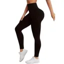 Legging Yoga Femme Taille Haute – Noir, Ultra Confort thumbnail 1