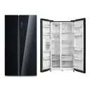 Refrigerateur Midea Side By Side 2PORTES 710LITRES Noir 710FGF22 thumbnail 4