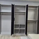 Chambre à Coucher Armoire 6 battants 6 pièces Marron Gris Anka thumbnail 6