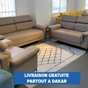 Salon Canapé 6 places Simili Cuir Couleur Au Choix Conforma thumbnail 3