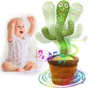 Cactus Dansant Interactif Jouet Éducatif Musical Pour Enfants Réglage Volume Répétition Enregistrement Messages Lumineux thumbnail 1