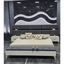 Chambre à Coucher 6 battants 4 pièces Blanc Gris Didim thumbnail 3