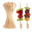Brochettes en bambou jetables – 100 pièces pour barbecue et grill 9CM thumbnail 1