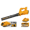 Souffleur de Feuilles Sans Fil 20V – 115 km/h | Kit Complet CABLI203235 (1 Batterie 2.0Ah + 1 Chargeur) thumbnail 1