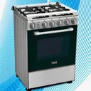 Cuisiniere Solstar 4FEUX 60X60 Full Option Silver SO640MGGRINVSS thumbnail 1