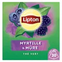LIPTON-Thé vert myrtille & mure 20 sachets thumbnail 1