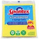 Éponges Carréponge super absorbantes bande anti-odeur Spontex x4 thumbnail 1