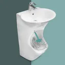 Lavabo sur pied WK320 en céramique-pour mains et pieds-blanc thumbnail 3
