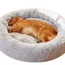 Lit pour Chien et Chat Grand Format – Peluche Ronde et Épaisse - 100 cm thumbnail 1