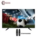 Televiseur Ibson 43" Smart Android + 2 Telecommandes IB0043FU1S/IB0043F25S thumbnail 1