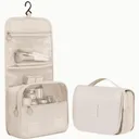Trousse de Toilette de Voyage imperméable avec accroche intégrée - Beige thumbnail 1